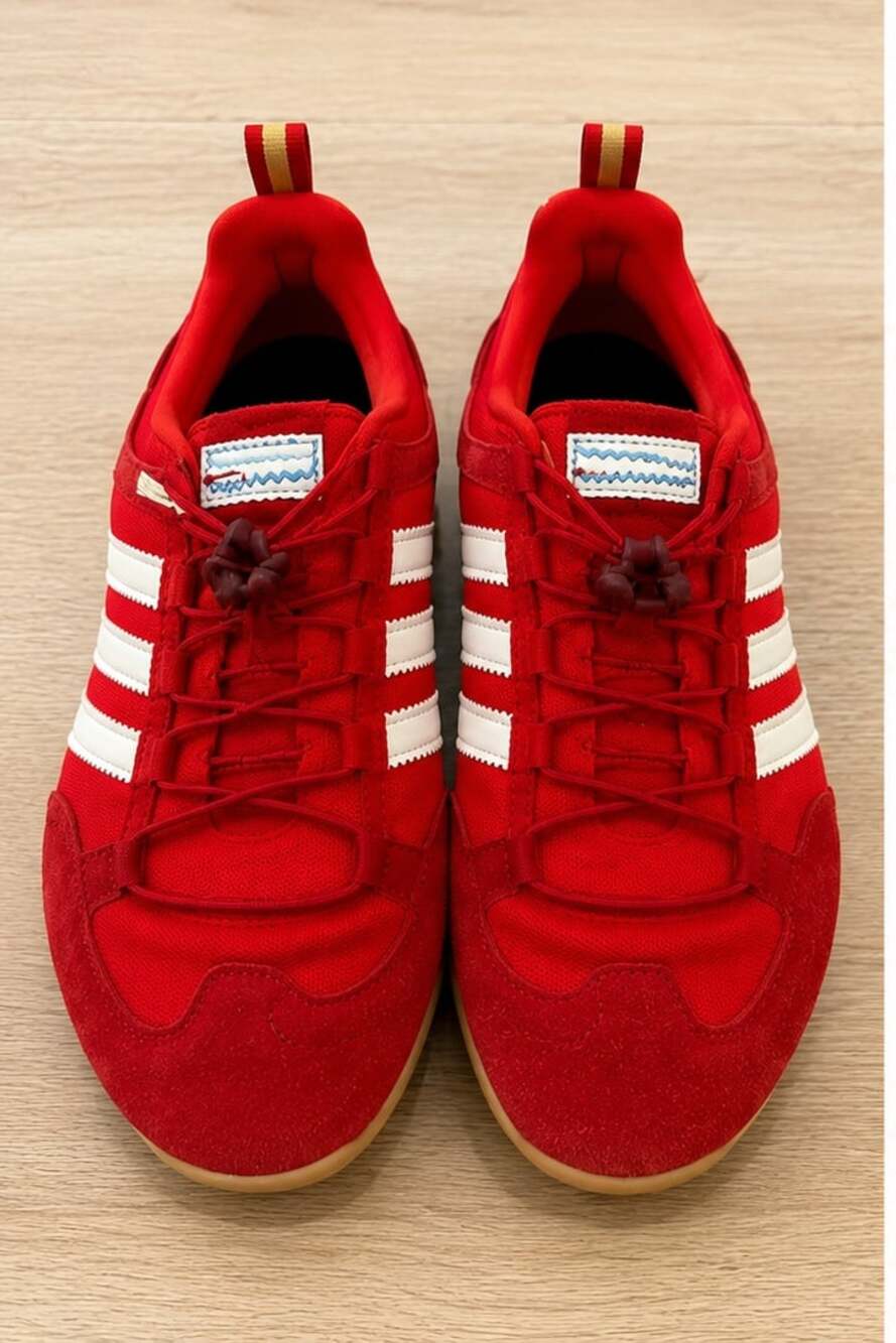 Adidas x Bad Bunny Gazelle 'Benito' Red Suede Sneakers